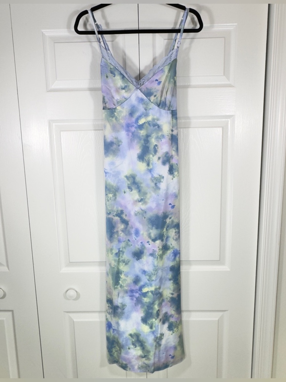 NEW West of Melrose Satin Lace Maxi Dress
